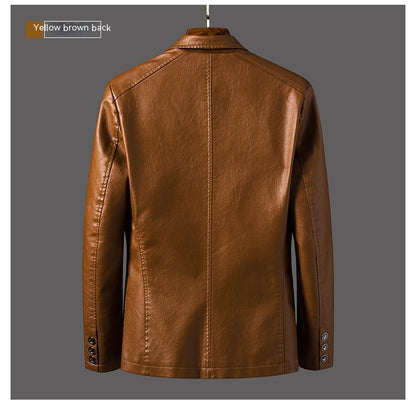 Men's Leather Jacket Coat