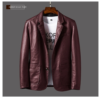 Men's Leather Jacket Coat