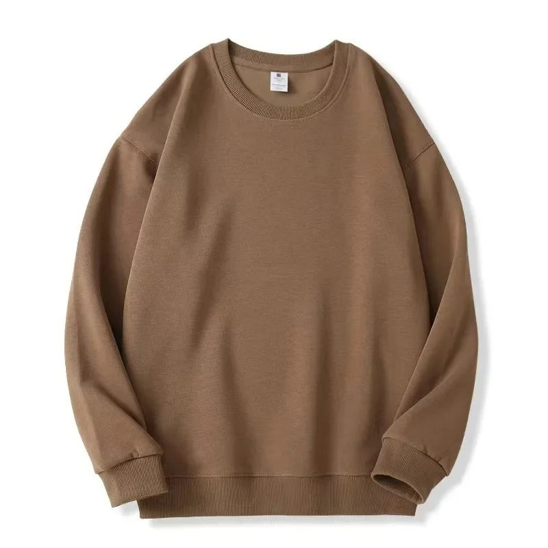 Casual Loose Fit Round Neck Sweatshirt