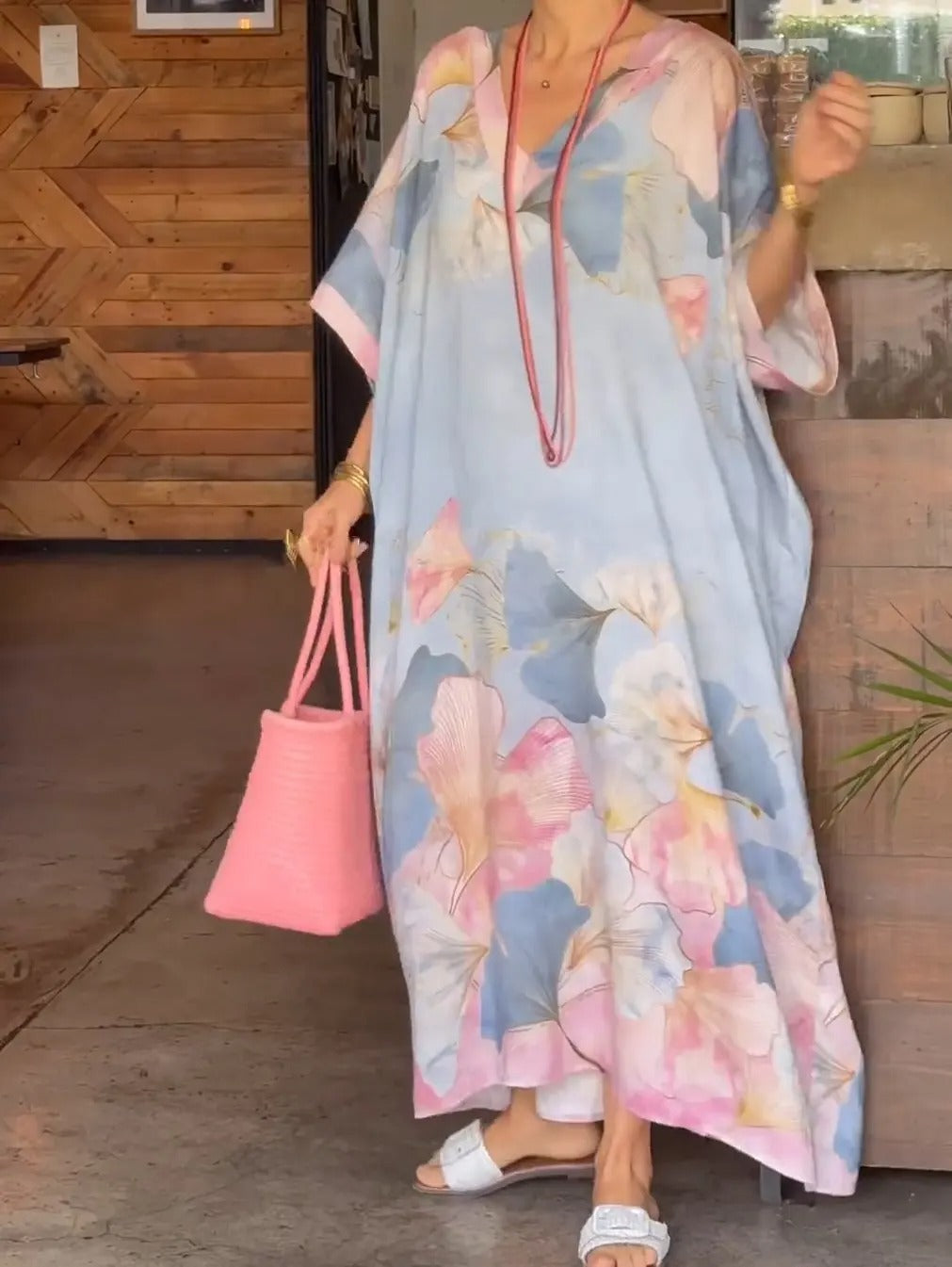 Elegant Loose Floral Dress