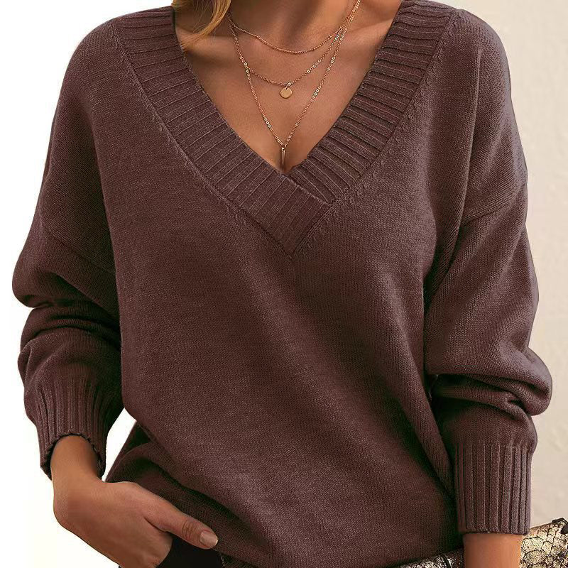 Womens Long Shoulder Sleeve Sweaters