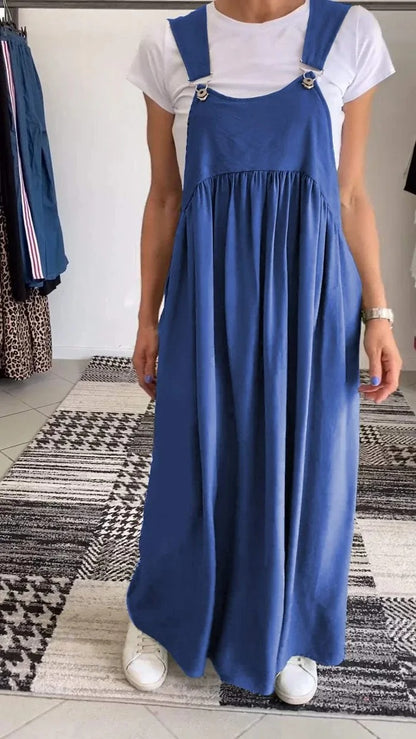 Flowy Linen Sleeveless Dress & Skirt