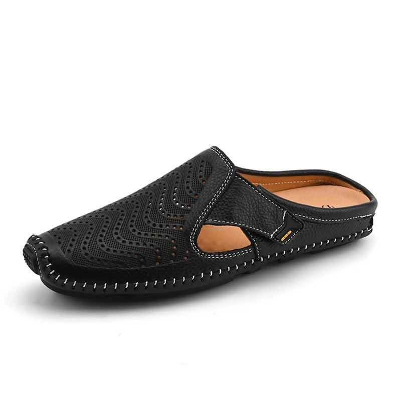 UrbanDrive Leather Mules