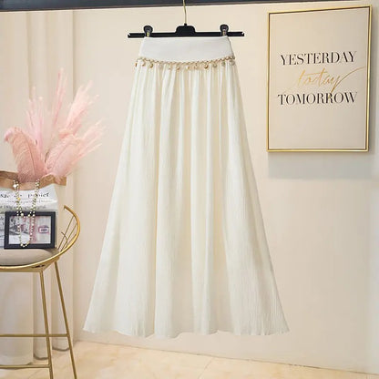 Bohemian Grace High-Waist Maxi Skirt