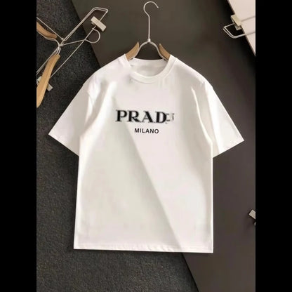 Letter Print Cotton Tee