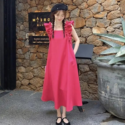 French Collar Sleeveless Slim Dress