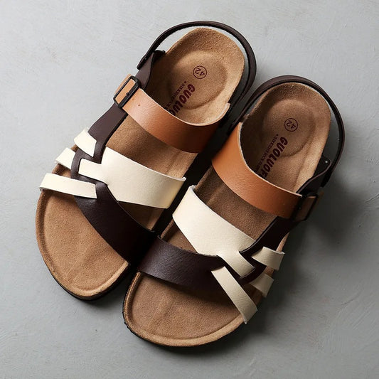 Roman Style Leather Strap Sandals
