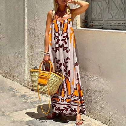 Wanderlust Vibes Pleated Summer Dress