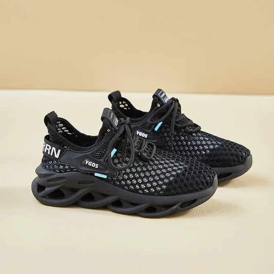 Crossover Hollow Knit Sneakers