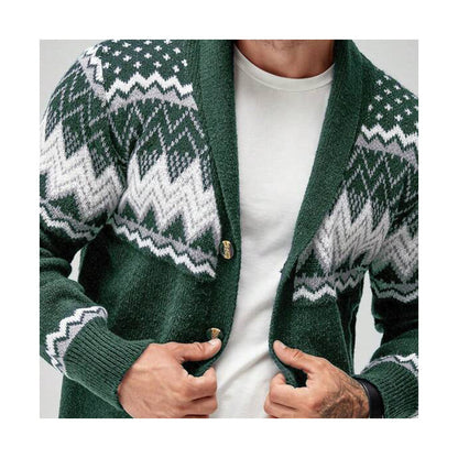 Long-Sleeve Knitted Cardigan Coat Sweater