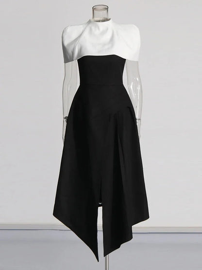 Elegant Slim Fit Square Neck Dress