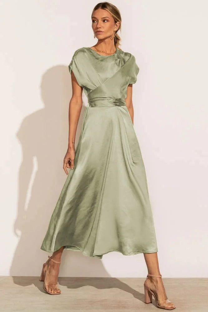 Lumi Satin Elegant Evening Dress