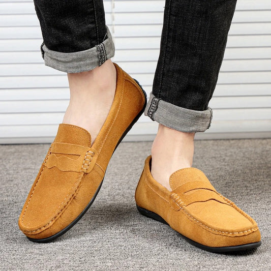 Stylish Suede Driving Loafers