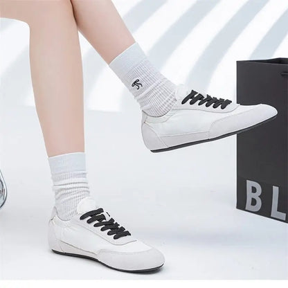 Velvet Glow Suede Lace-Up Sneakers