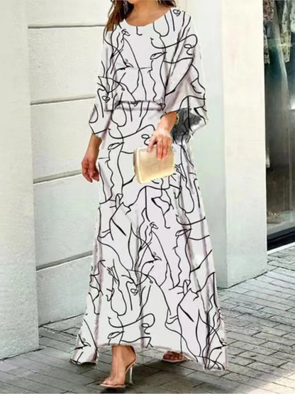 Effortless Elegance Long Sleeve Skirt Set