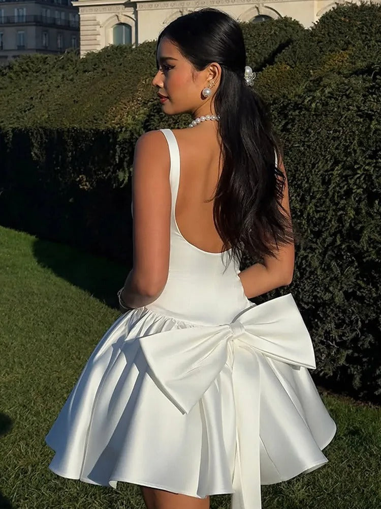Fashion Ruffles Hem Mini Dress