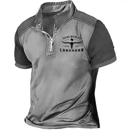 Modern Zip-Front Polo Shirt