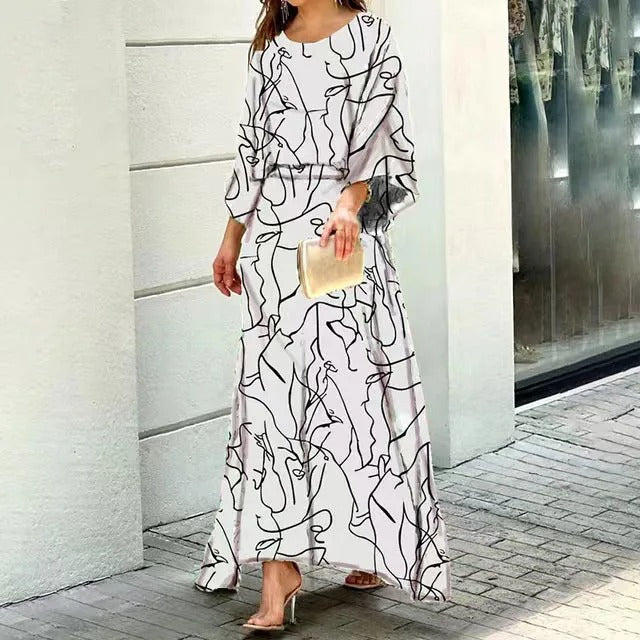 Effortless Elegance Long Sleeve Skirt Set