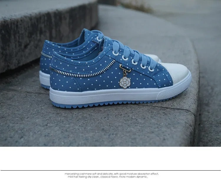 Breezy Mesh Denim Flats
