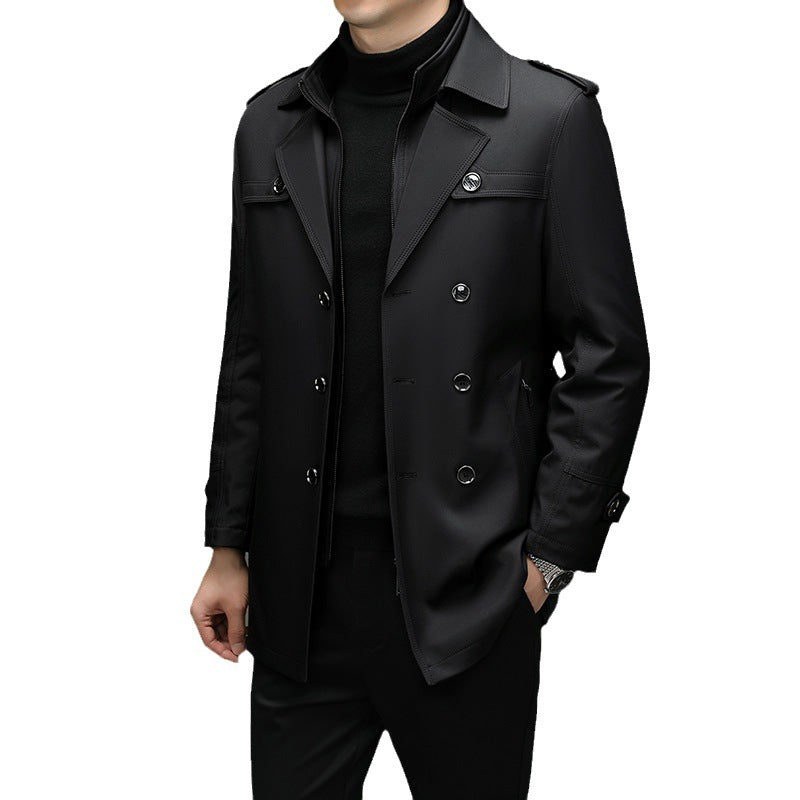 Men's Mid-length Detachable Liner Coat