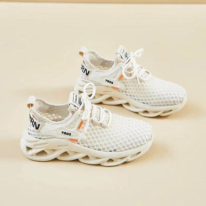 Crossover Hollow Knit Sneakers