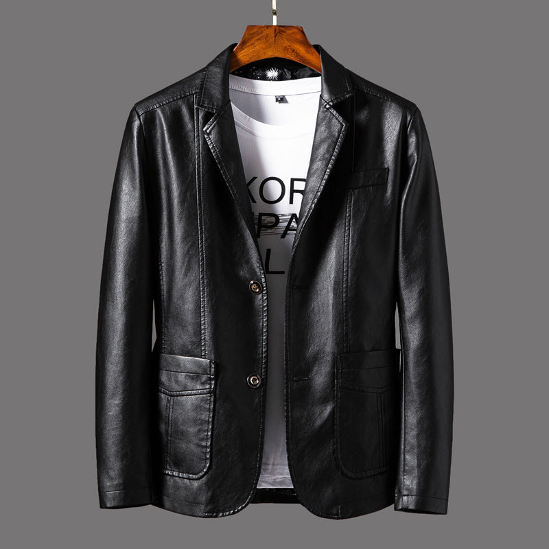 Men's Leather Jacket Coat