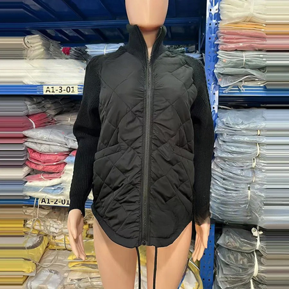 Retro Long Sleeve Zipper Coat