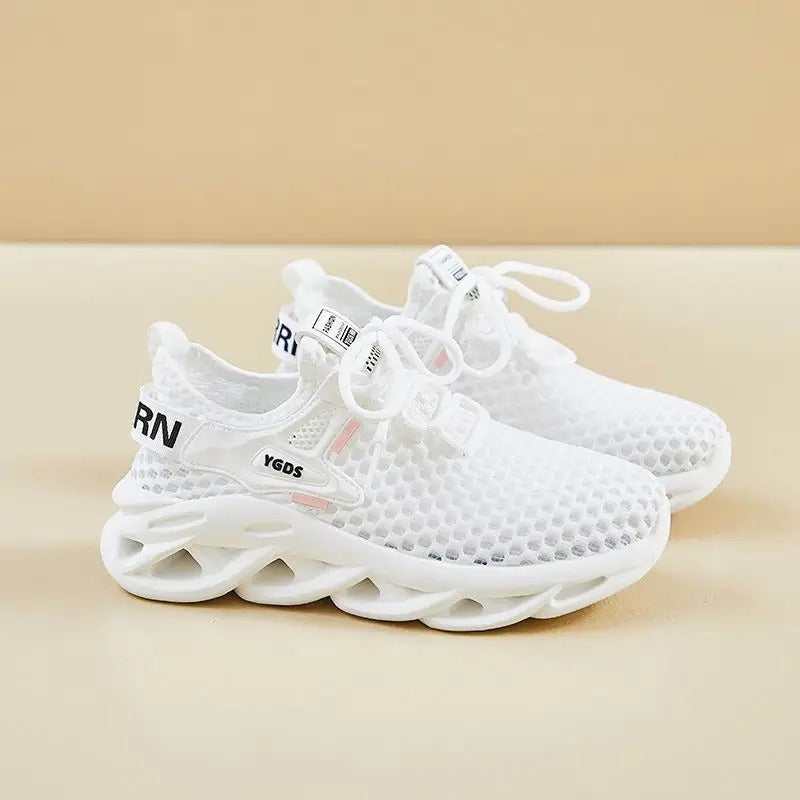 Crossover Hollow Knit Sneakers