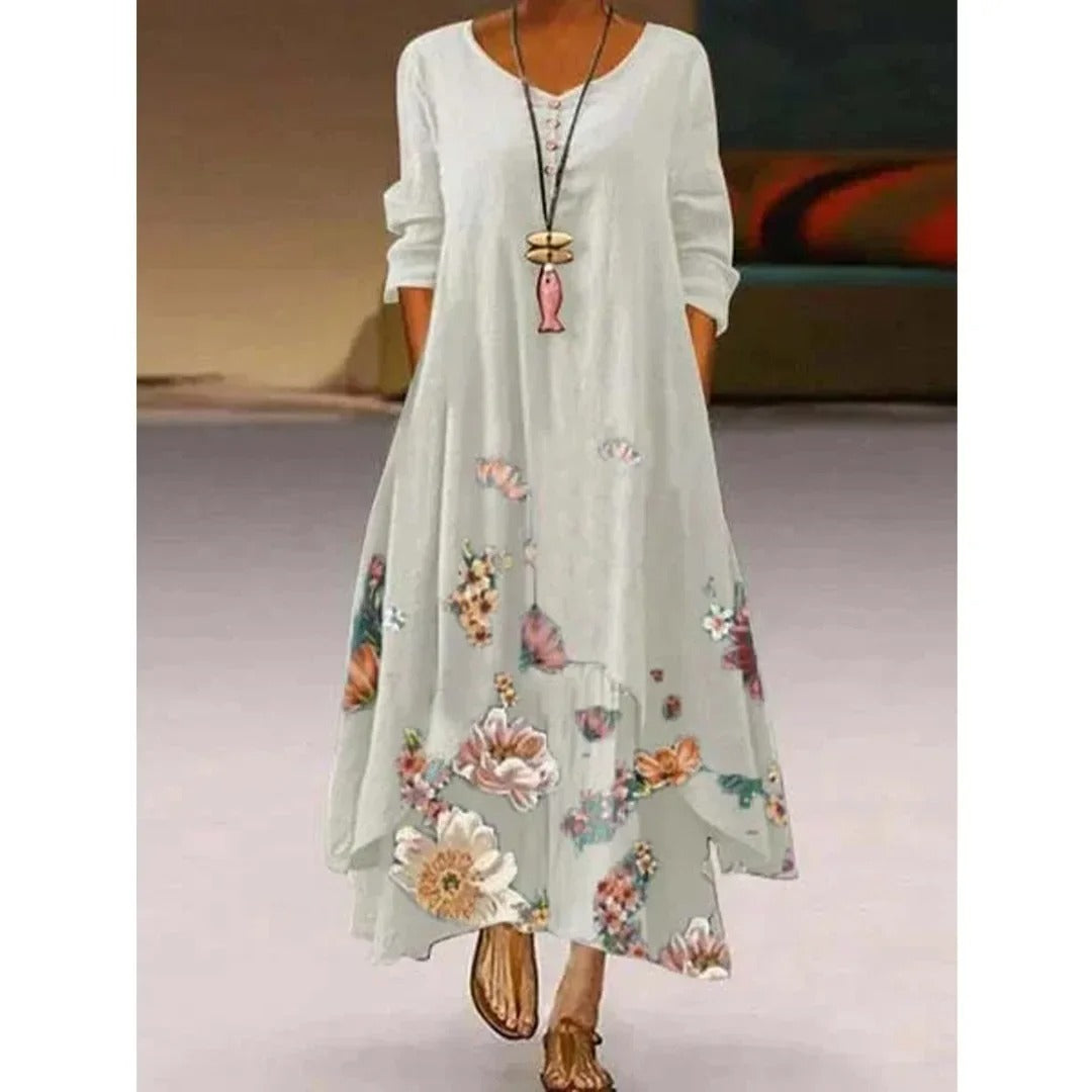 Autumn Breeze Retro Skater Dress