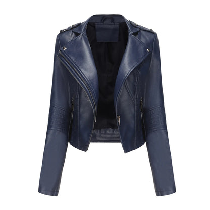 Vero Edge Slim Fit Leather Motorcycle Jacket