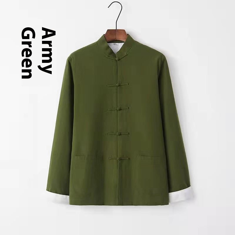 Elegant Hanfu Lay Buddhist Winter Shirt Coat