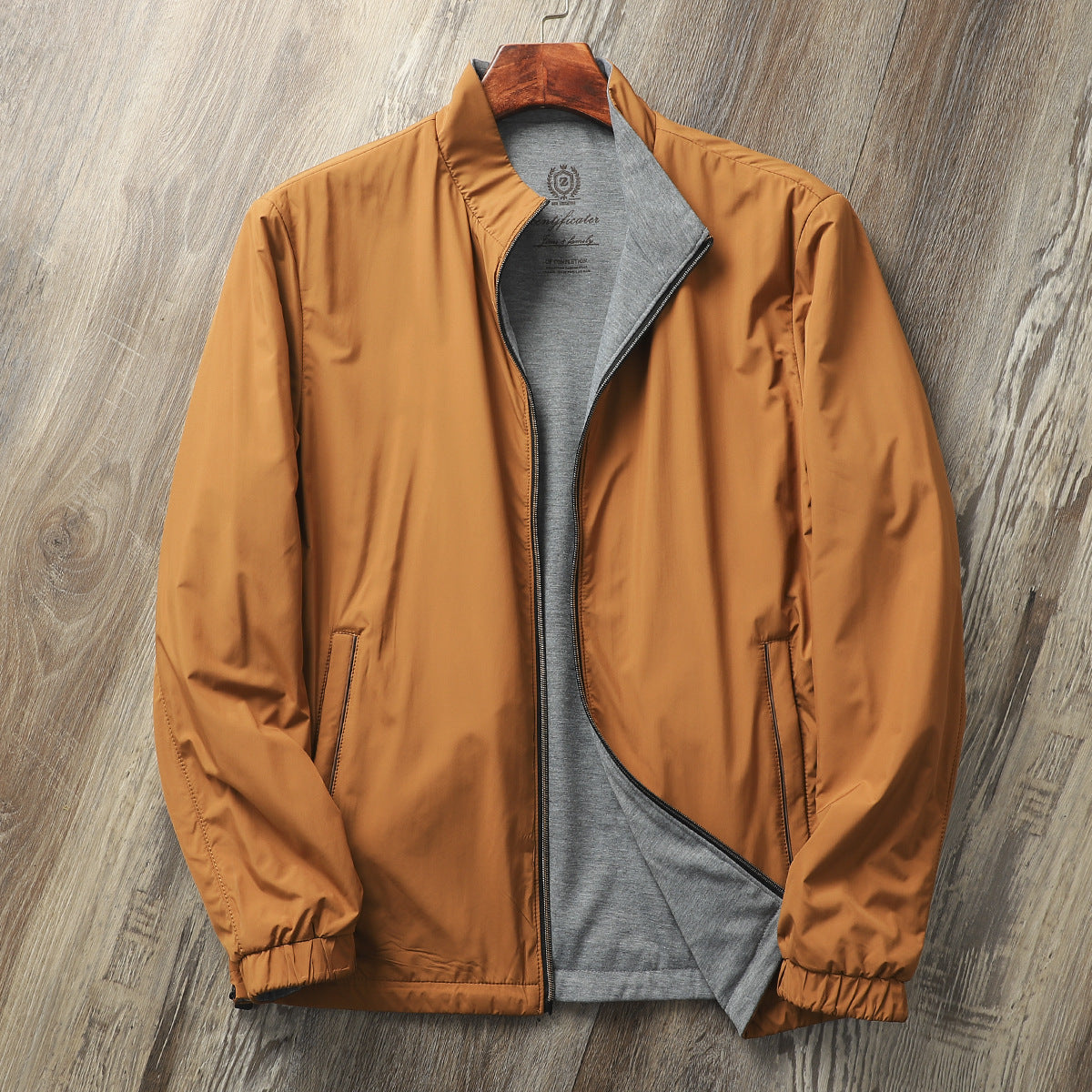 Men's Casual Stand Collar Simple Jacket