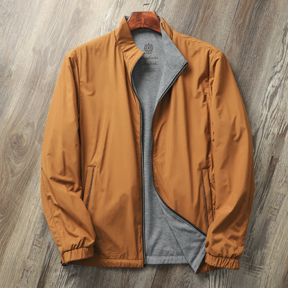 Men's Casual Stand Collar Simple Jacket