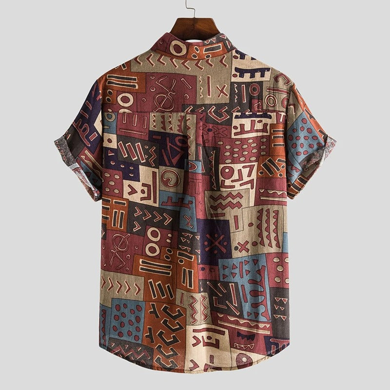Boho Geometric Beach Shirt