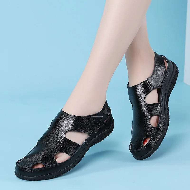 Buruijing Soft Leather Summer Sandals