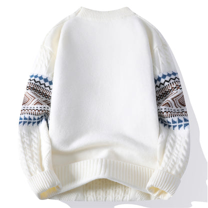 Men Winter Fashion Mock Neck Sweater
