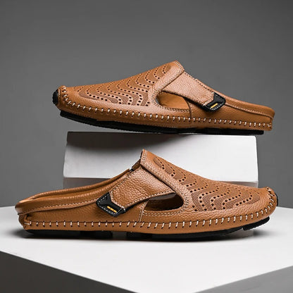 UrbanDrive Leather Mules