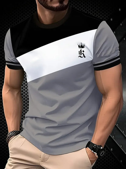 Men's Classic Striped Oversized Summer T-Shirt