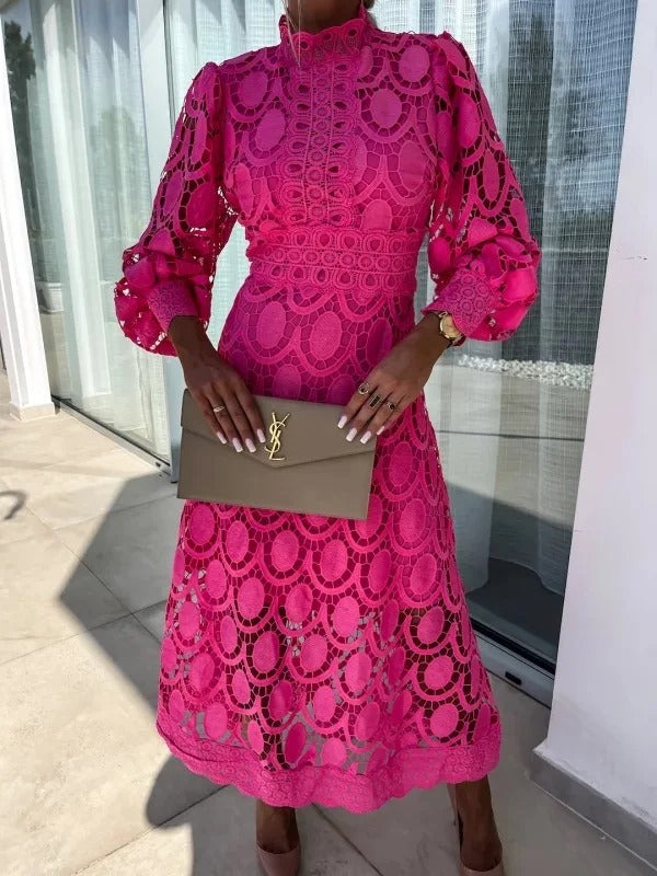 Lunaria Lace Puff Dress