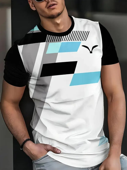 Men's Classic Striped Oversized Summer T-Shirt