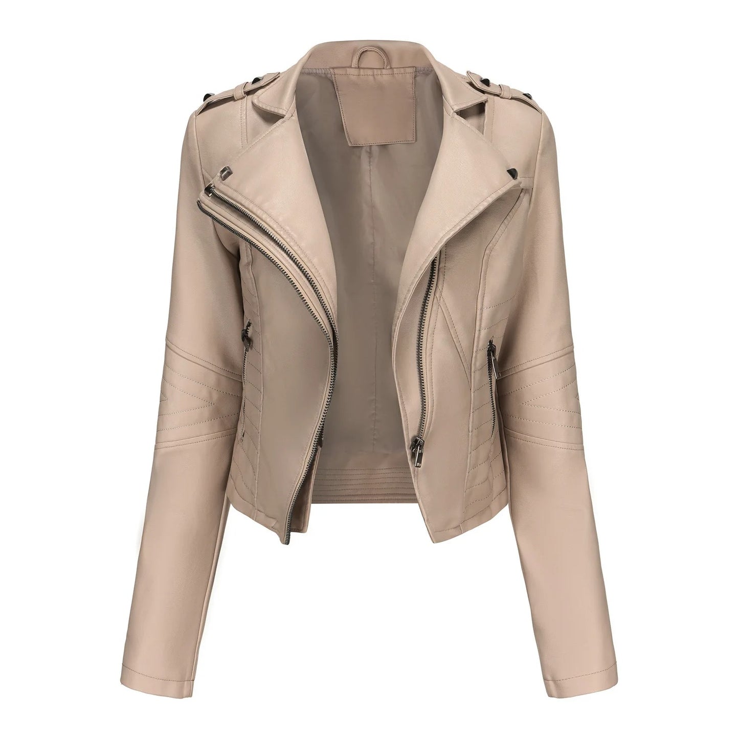 Vero Edge Slim Fit Leather Motorcycle Jacket