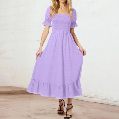 Summer Breeze Ruffle Maxi Dress