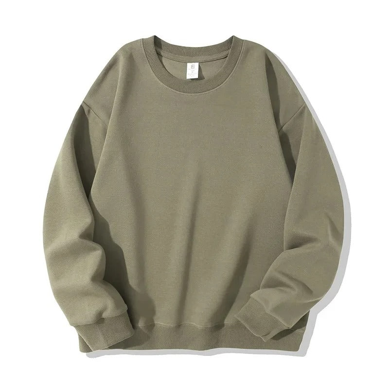 Casual Loose Fit Round Neck Sweatshirt