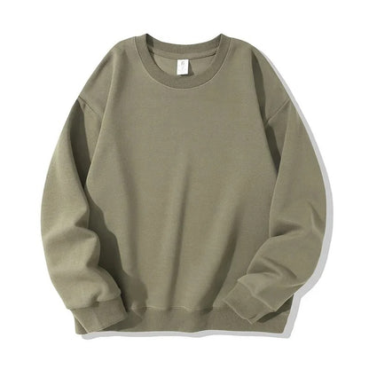 Casual Loose Fit Round Neck Sweatshirt