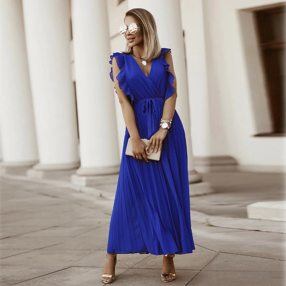 Graceflow Ruffled Chiffon Maxi