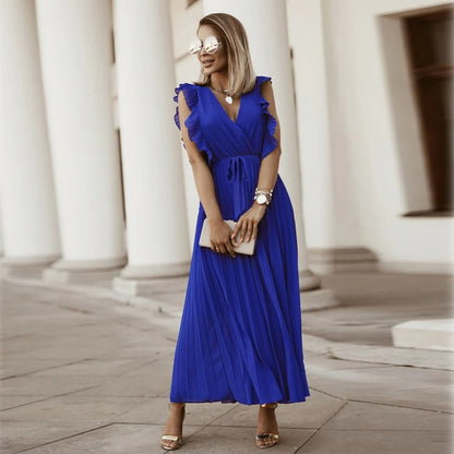 Graceflow Ruffled Chiffon Maxi