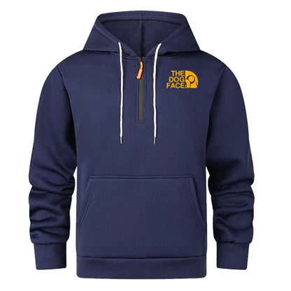 Men's Semi Zipper Casual Hoodie