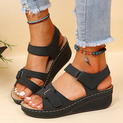 Soft Stride Wedge Sandals