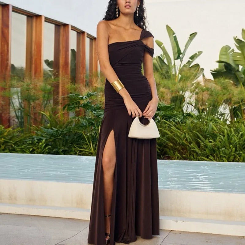 Talenza Vintage One-Shoulder Evening Dress