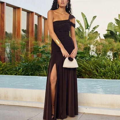 Talenza Vintage One-Shoulder Evening Dress